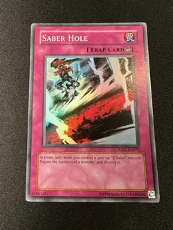 Yu-Gi-Oh Saber Hole x3 Play Set (NM) ABPF-EN073 Super Rare - Image 5
