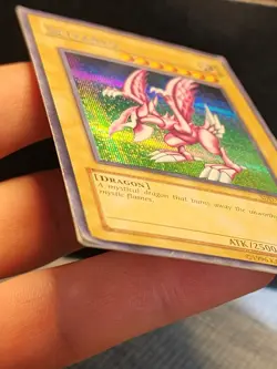 Yugioh Seiyaryu SDD-E001 Secret Rare Damaged - Image 2