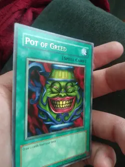 Yu-Gi-Oh! TCG Pot of Greed Legend of Blue Eyes White Dragon LOB-119 Unlimited - Image 3