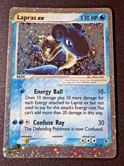 Lapras ex 99/109 EX Ruby & Sapphire Pokemon Card Holo Foil Rare LP - Image 1