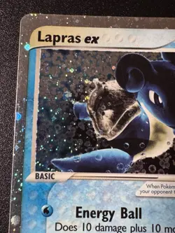 Lapras ex 99/109 EX Ruby & Sapphire Pokemon Card Holo Foil Rare LP - Image 3