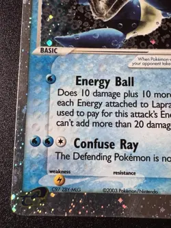 Lapras ex 99/109 EX Ruby & Sapphire Pokemon Card Holo Foil Rare LP - Image 5