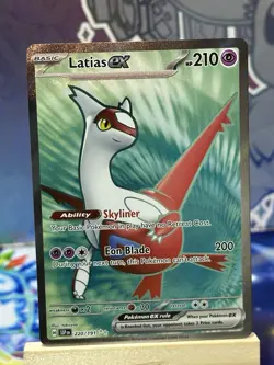 Pokemon Cards Latias ex 220/191 Full Art Secret Rare Surging Sparks - Image 1