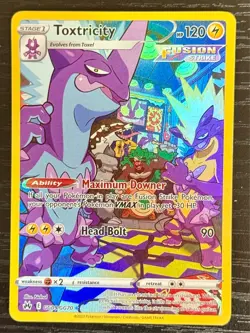 Toxtricity GG09/GG70 Crown Zenith: Galarian Gallery English Pokemon Card NM - Image 1