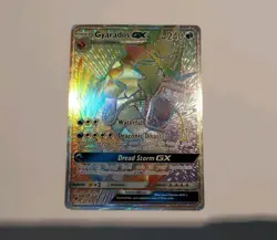 Gyarados GX 112/111 Rainbow Secret Rare Crimson Invasion Pokemon Card LP - Image 2