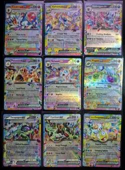 Tera Pokemon Ultra Rare ONLY Rainbow Borders Lot of 9 NM Cards - Image 1