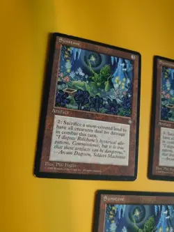 MTG Card. Sunstone x3 Artifact Old Vintage Ice Age 1995 as pics - Image 5