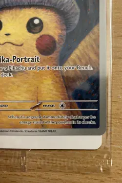 Pokemon Pikachu with Grey Felt Hat SVP 085 Van Gogh Promo Card - Sealed - Image 4