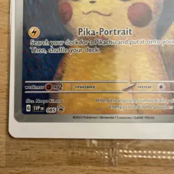 Pokemon Pikachu with Grey Felt Hat SVP 085 Van Gogh Promo Card - Sealed - Image 5