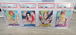 One Piece Illustration Box Promo Cards Vol 1 & 2 Sequential PSA 10 Set Nami Boa - Image 1