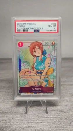 One Piece Illustration Box Promo Cards Vol 1 & 2 Sequential PSA 10 Set Nami Boa - Image 3