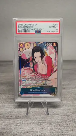 One Piece Illustration Box Promo Cards Vol 1 & 2 Sequential PSA 10 Set Nami Boa - Image 4