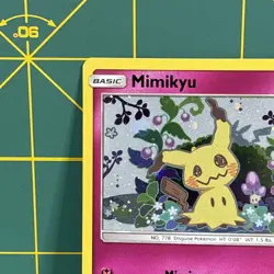 Mimikyu Promo SM163 Team Up Blister Pokemon Card Excellent LP Sun & Moon Holo - Image 4