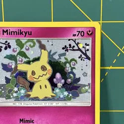Mimikyu Promo SM163 Team Up Blister Pokemon Card Excellent LP Sun & Moon Holo - Image 5