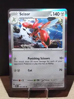 2X Scizor 141/197 Obsidian Flames Holo Rare Pokemon Cards - Image 5