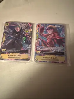 One Piece TCG Luffy And Zoro Egghead Sealed Promo Cards Volume 3 - Image 1