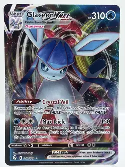 Glaceon VMAX 041/203 SWSH Evolving Skies Holo Ultra Rare Pokemon TCG Card NM/M - Image 1