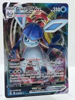 Glaceon VMAX 041/203 SWSH Evolving Skies Holo Ultra Rare Pokemon TCG Card NM/M - Image 2