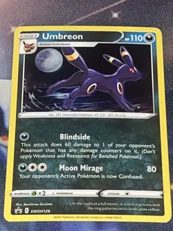 Umbreon SWSH129 SWSH: Sword & Shield Promo Cards Holo Lp - Image 1