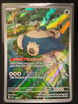 Snorlax SVP EN 051 Black Star Promo Scarlet & Violet Pokemon 151 Card - Image 1