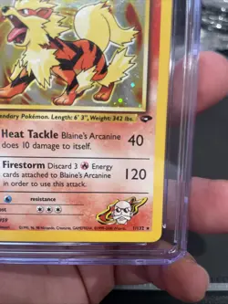 Pokemon Card Blaine's Arcanine Gym Challenge 1/132 Holo CGC 8.5 First Edition - Image 4
