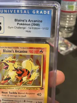 Pokemon Card Blaine's Arcanine Gym Challenge 1/132 Holo CGC 8.5 First Edition - Image 5