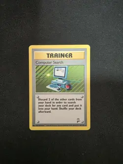 COMPUTER SEARCH - 101/130 - BASE SET 2 - RARE - POKEMON CARD - Image 1