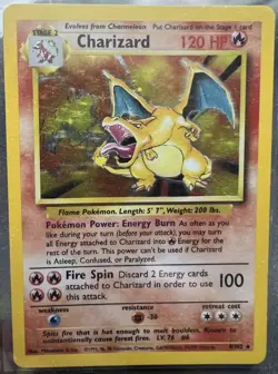 Charizard Pokemon TCG Base Set Holo Rare Card 4/102 Great Condition See Photos - Image 2