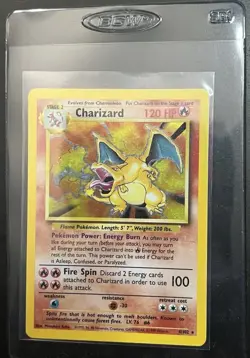 Charizard Pokemon TCG Base Set Holo Rare Card 4/102 Great Condition See Photos - Image 5