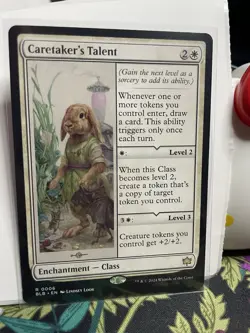 MTG Caretaker's Talent BLB 6 Regular Rare Card Bloomburrow - Image 1