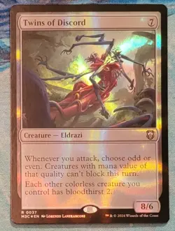 *IN HAND* 1x Twins of Discord - Ripple Foil MTG Modern Horizons 3 MH3 NM - Image 1