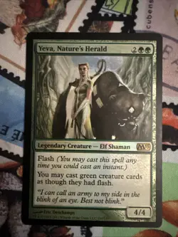 Yeva, Nature's Herald Foil, Near Mint Condition, Core Set 2013 - Image 1