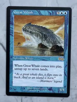 Great Whale (UNPLAYED) [MTG Urza's Saga Regular] - Image 1