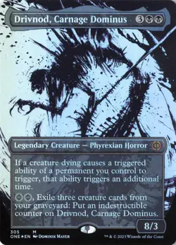 Drivnod, Carnage Dominus (Showcase) M Phyrexia: All Will Be One 305 NM - Image 1