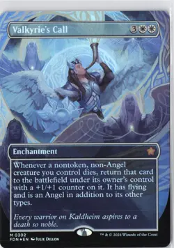 Valkyrie's Call (Borderless) Foundations Foil - LP #302 MTG FDN - Image 1