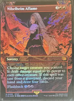Nibelheim Aflame 339 Foil Mythic Borderless Final Fantasy MTG - Image 1