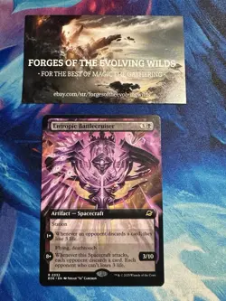 Entropic Battlecruiser Extended Art Borderless Edge of Eternities - Image 1