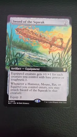 Sword of the Squeak (Extended Art) Commander: Bloomburrow Regular - Image 1