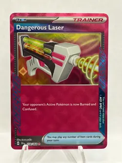 Pokemon TCG, Dangerous Laser 058/064 - Shrouded Fable - Ace Spec Trainer Card - Image 1