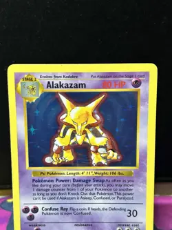 Pokemon - Alakazam - Base Set Shadowless 1/102 - Holo Rare - MP - Image 4