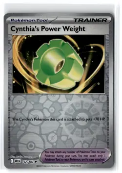 2025 Scarlet & Violet Series - Destined Rivals Cynthia's Power Weight #162 - Image 1