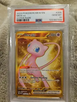 MEW ex - HYPER RARE - 2023 Pokemon Mew EN - # 205 - GRADED PSA GEM MINT 10 - Image 1