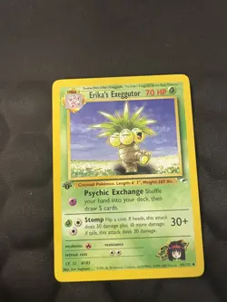 Pokemon TCG Gym Heroes #044/132 Erika's Exeggutor 1st Edition LP Vintage Rare - Image 3