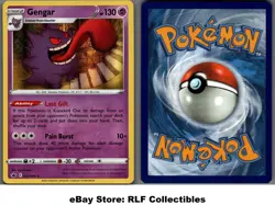 2021 Pokemon, Chilling Reign, #057/198 Gengar, Holo Rare - Image 1