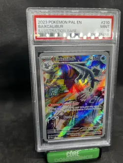 2023 Pokemon Sv02: Paldea Evolved Illustration Rare Baxcalibur #210 PSA 9 Mint - Image 3