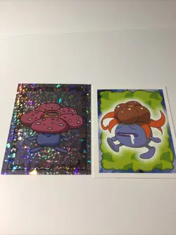 1999 Vileplume S8 And Gloom 44 Cracked Ice Shiny Holo Pokemon Topps Merlin Box - Image 3