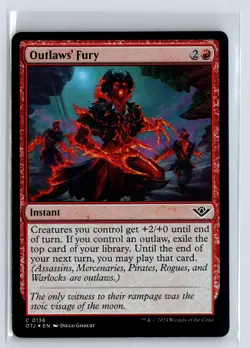 FOIL Outlaws' Fury Outlaws of Thunder Junction - MTG Magic the Gathering Card - Image 1