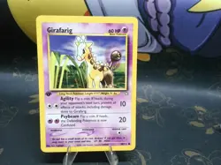 Girafarig 58/111 Neo Genesis Pokemon Card 1st Edition MP - Image 1