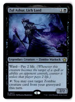 Zul Ashur, Lich Lord NM* FOIL Foundations ENGLISH 0077 mtg -UnltdCards - Image 1