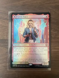 MTG Gwen Stacy (0078) FOIL Base Mythic Spider-Man SPM NM/MT - Image 1